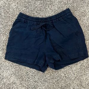 J.Crew, blue shorts with pockets, XS, linen/lyocell